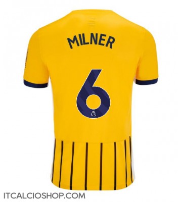 Brighton James Milner #6 Seconda Maglia 2024-25 Manica Corta